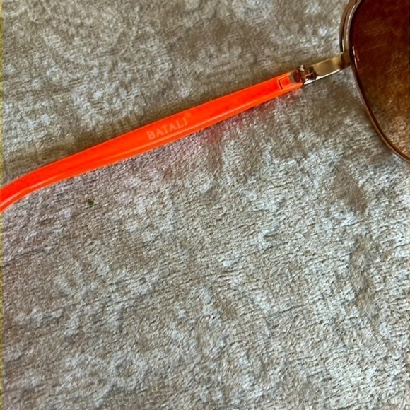 Brand New Batali Neon Orange Frame Aviator Sunglasses Gradient Lens main image 6